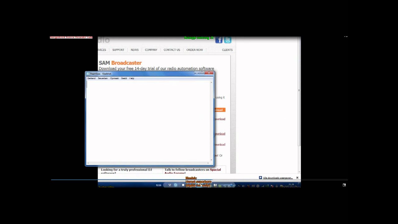 Sam broadcaster tutorial #1 Het installeren (Full HD) :D - YouTube