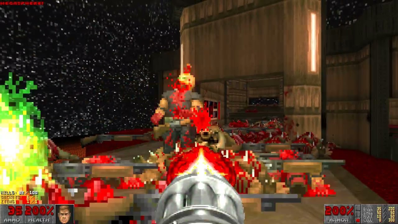 DOOM 2: Monuments of Mars (DBP01) wad gameplay 4K