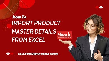Learn how to Import Product Master Details from Excel in #miracleaccountingsoftware #hindi | 2024