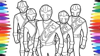 Power Rangers Coloring Pages Power Rangers Coloring Book Colouring Power Rangers For Kids Youtube