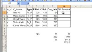 [Nepali] Calculating Electricity Bill in Excel