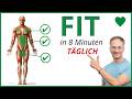 8 Min. BESTE Ganzkörper-Routine für JEDEN TAG