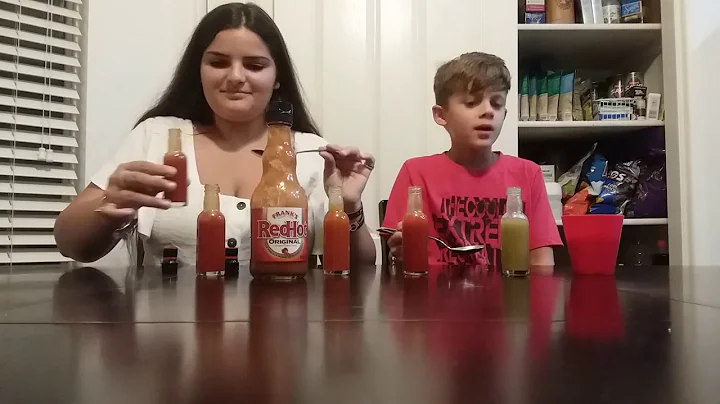 Jaxon and Araya hot sauce challenge