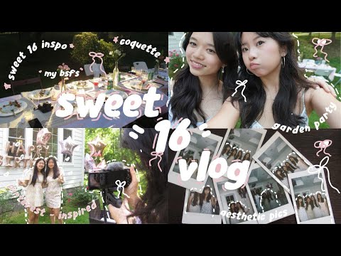 ʚ Sweet 16 ɞ˚. Floral, Pinterest Inspired, Friends, Coquette Inspo, Garden Party, Vlog ˚˖