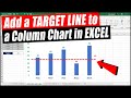 How to Add a Target Line to a Column Chart (2 Methods)