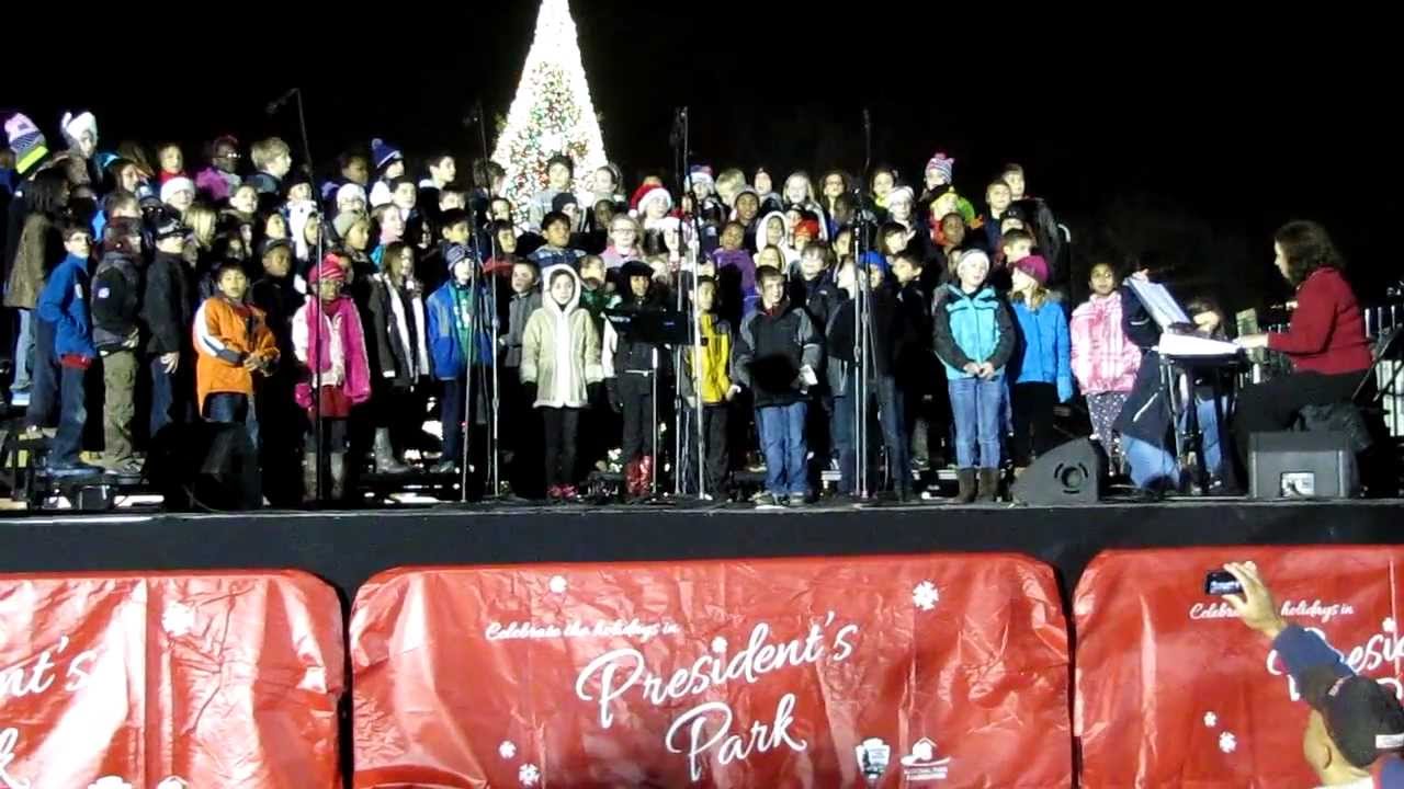Olney Elementary 5th Grade Chorus sings at the White House Christmas