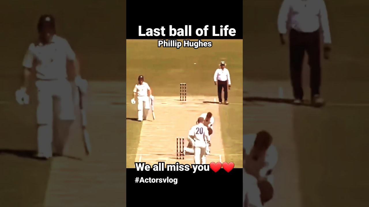 Last ball😔 we all miss you Phillip Hughes ❤️💔 #actorsvlog #ytshorts #short