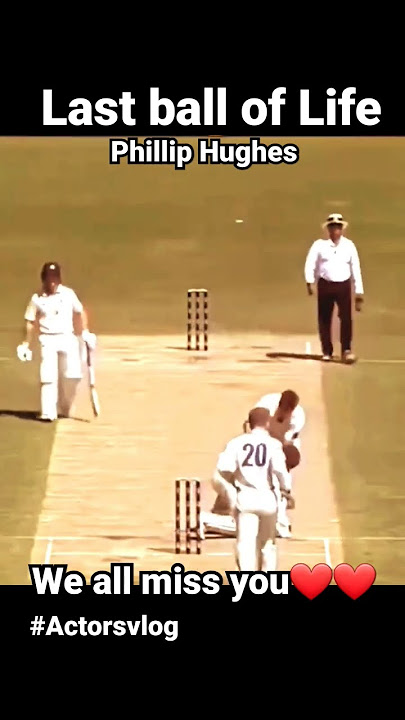Last ball😔 we all miss you Phillip Hughes ❤️💔 #actorsvlog #ytshorts #short