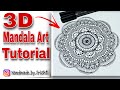 3D Circle Mandala Tutorial | Tutorial For 3D Mandala | How To Make 3D Mandala