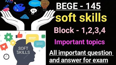 BEGE - 145 | soft skills | Important topics |All important question and answer for exam