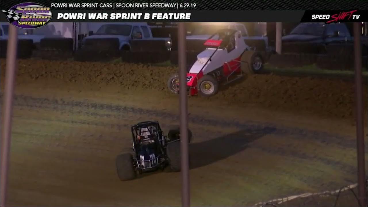 6.29.19 POWRi WAR Sprint Car League at Spoon River Speedway YouTube