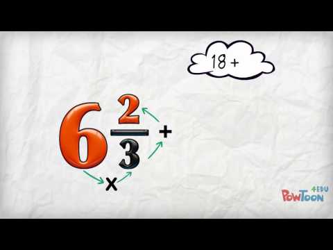 Video: How To Convert A Mixed Number To An Improper Fraction