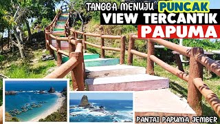 VIEW PESONA TERCANTIK PANTAI PAPUMA JEMBER