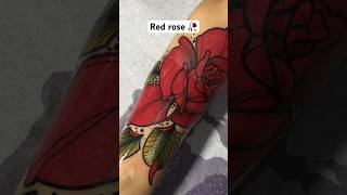 Red rose finished 🥀 #tattoo #tattoos #howtotattoo #rosetattoo #howtodraw #inked #ink #tattooartist