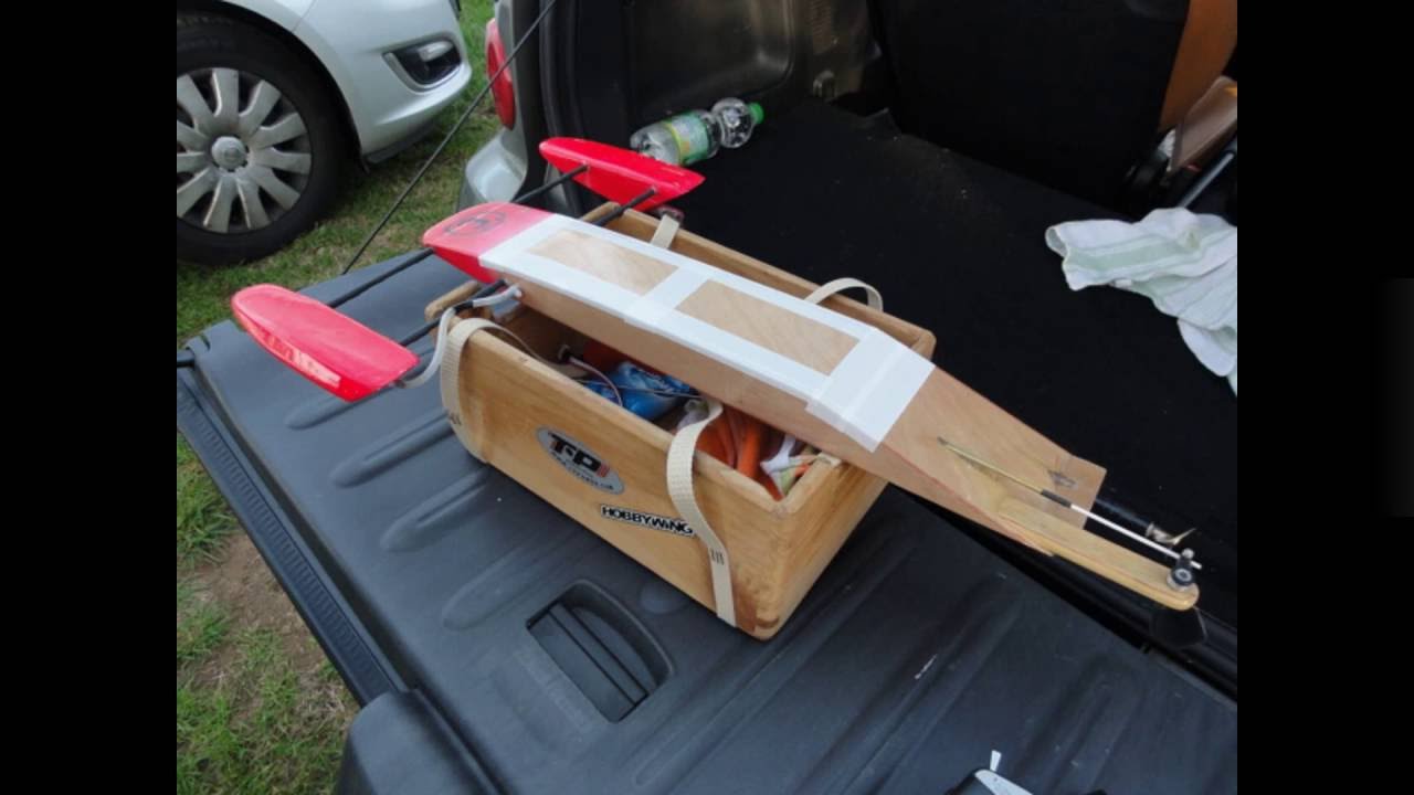 RC Boat self made Wood Rigger from Uwe . - YouTube
