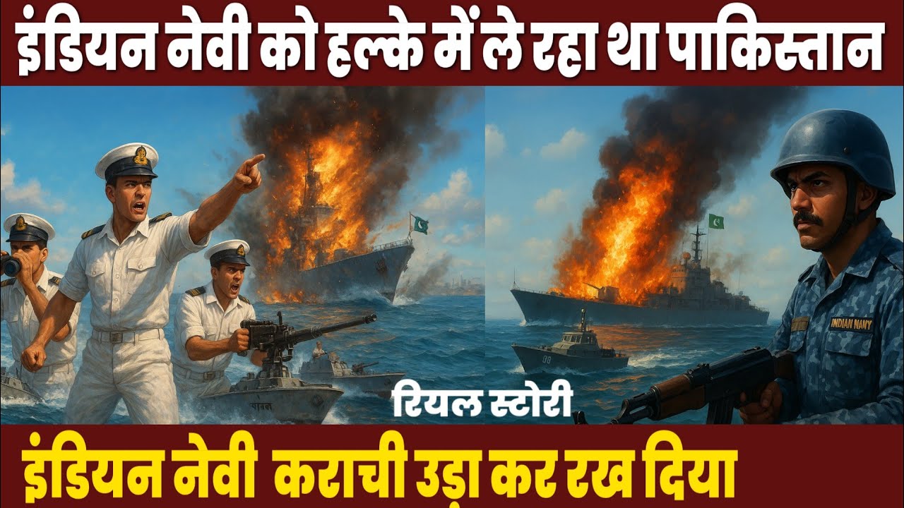 भारत की नेवी ने पाकिस्तान नेवी की बैंड बजा दिया | Operation Trident & Python । True story 