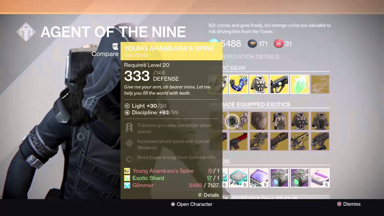 (Xbox One) Destiny Xur May 1