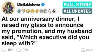 At our anniversary dinner, I raised my glass to announce my promotion, [FULL STORY] Content