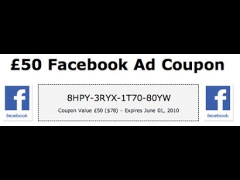 get free facebook advertising coupon 2021 - YouTube