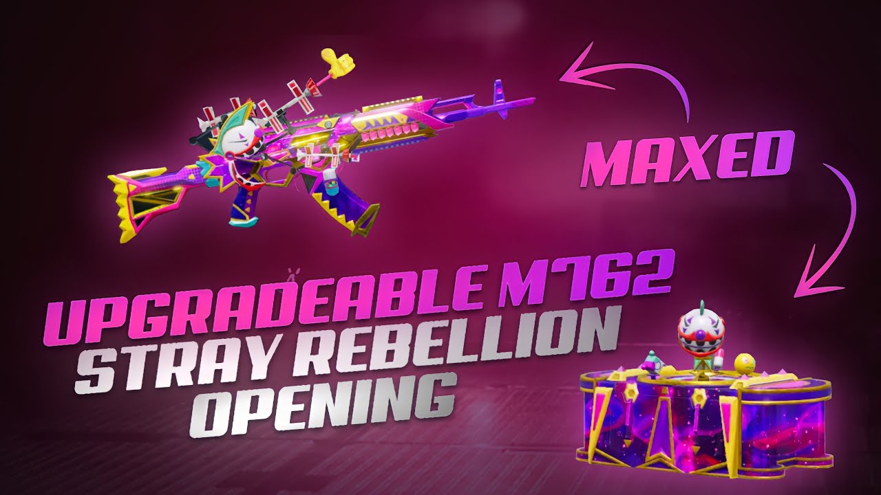 New Stray Rebellion M762 Crate Opening IMaxing Out New First Level 8 Mythic M762BGMI/Pubg
