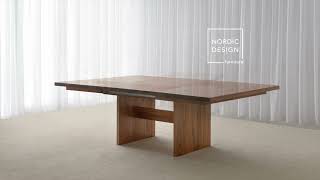 How to open the Pannelli Slim Extendable Dining Table