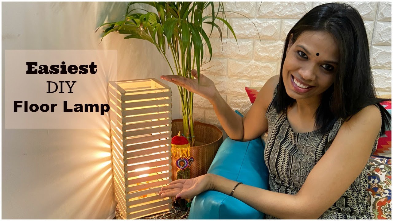 DIY Floor/Table Lamp | Easiest DIY to Decorate your home | Organizopedia