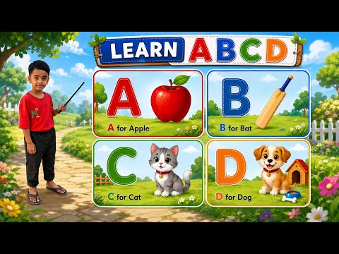 3 Fun ABCD Rhymes for Kids 🎵 | ABC Song 🔤 | Alphabet Dance 🌈 | Learn ABC with Fun ✨