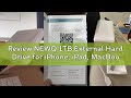 Review NEWQ 1TB External Hard Drive for iPhone, iPad, MacBook - USB 3.0, 2.0, 2.0 3.0 - Compatible w