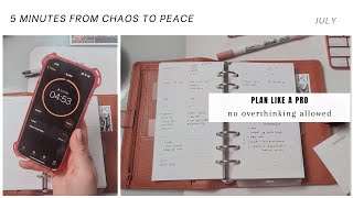 Overwhelmed? - Try this 5-minute Planning Trick