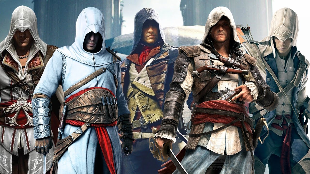 Assassin S Creed Unity Music Video Master Assassins Assemble Altair Ezio Connor Edward Arno Youtube