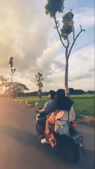 sunset sore hari naik motor story wa