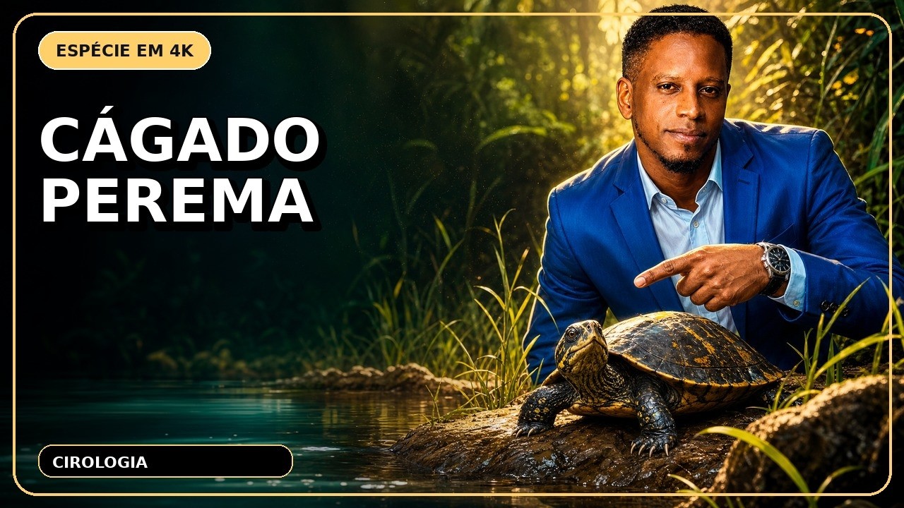Cagado da espécie Perema em 4k - YouTube