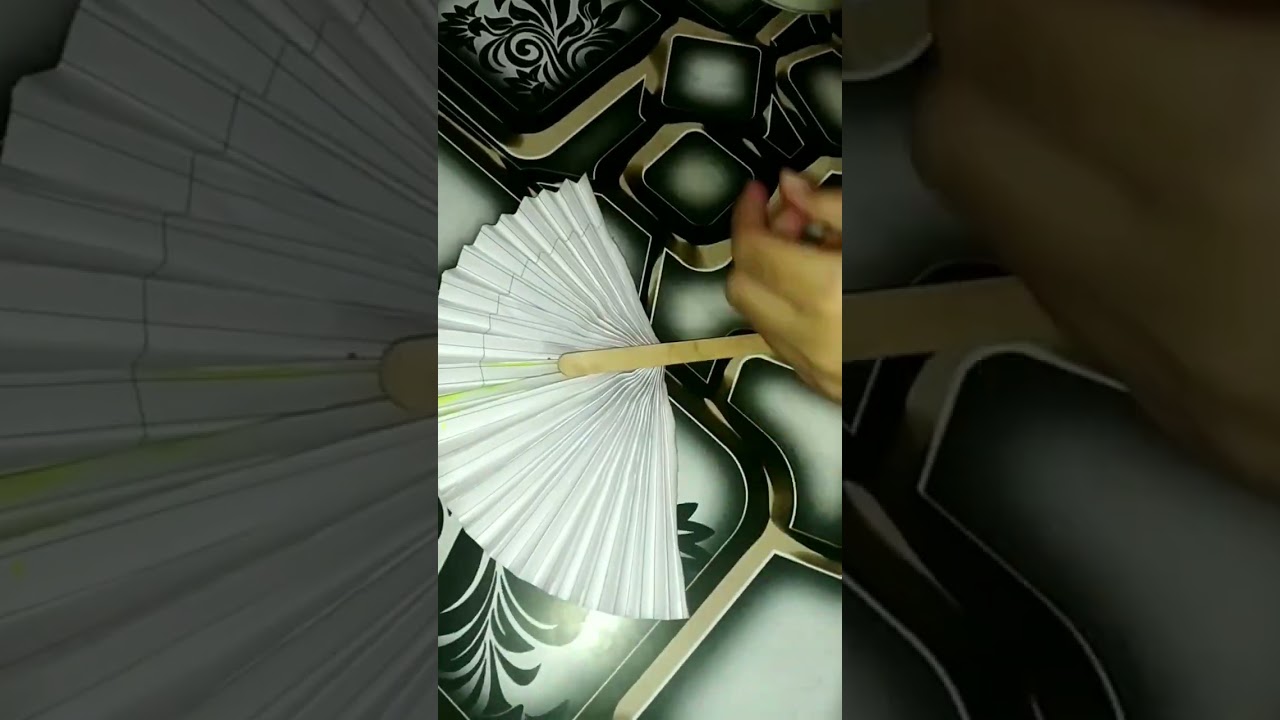 |Paper Craft | Easy Paper Fan Craft | Paper Fan Craft | Cute Fan Craft | Easy Paper Craft | 