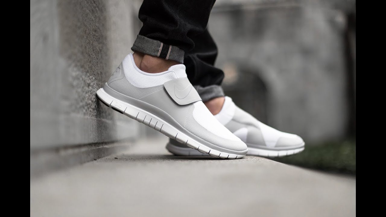 Cenagal Mezquita liberal Nike Free Socfly "Triple White" Review w/ On Foot Look - YouTube
