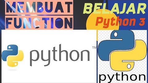 Belajar Python || Membuat Function || S4nTuY version