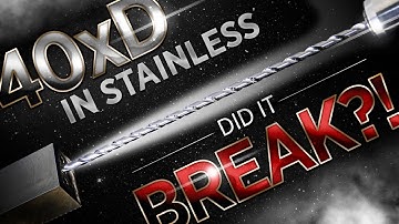 Incredible 40XD Deep Hole Drilling in Stainless | Kennametal SGL Drill | Vlog #107