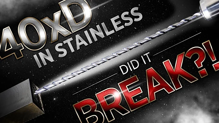 Incredible 40XD Deep Hole Drilling in Stainless | Kennametal SGL Drill | Vlog #107