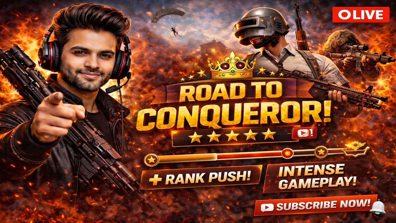 👑 ROAD TO CONQUEROR 🔴 PUBG MOBILE LIVE | Rank Push Grind 💀 Intense Pro Gameplay! Bgmi pubg