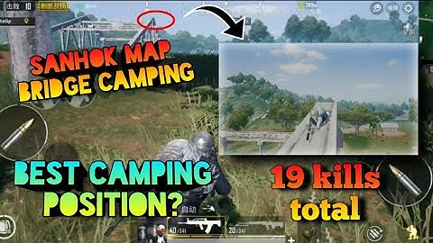 New Sanhok map Bridge Camping! | Best camping position || Pubg mobile