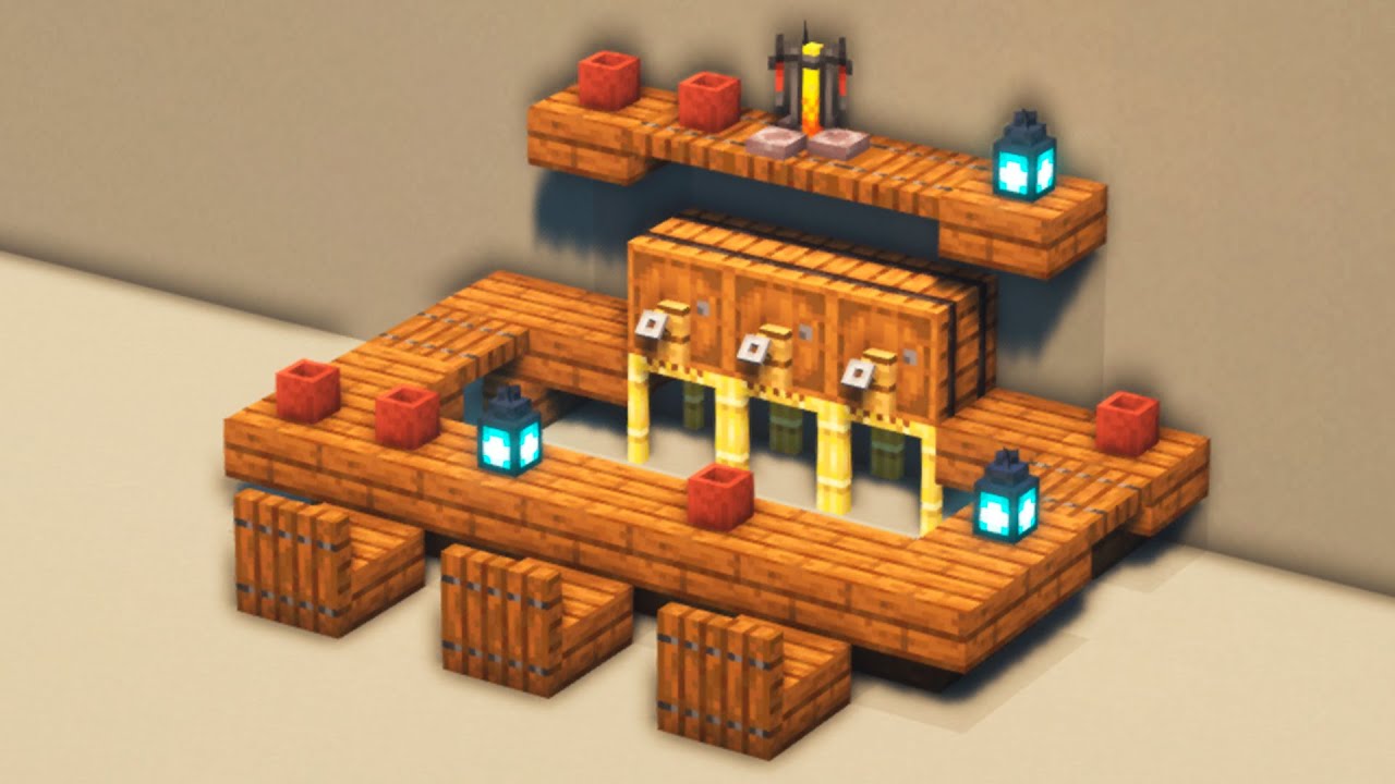 Large Bar Counter In Minecraft