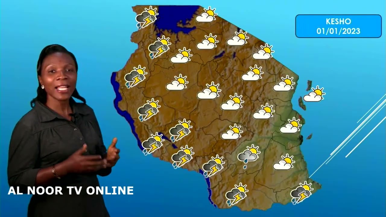 UTABIRI WA HALI YA HEWA KWA SAA 24 ZIJAZO LEO 31/12/2022