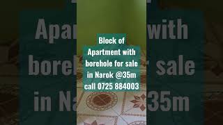 Block of Apartments with Borehole and good rental income for sale in Kenya Narok#realestate