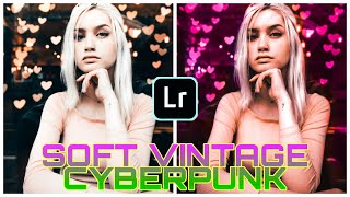 How To Edit Soft Vintage CyberPunk Purple Preset - Lightroom Tutorial screenshot 2