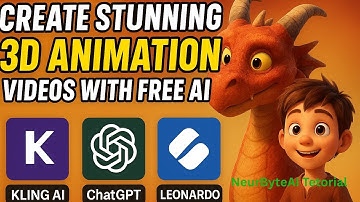 🚀 Create Stunning 3D Animation Videos with FREE AI Tools | Kling AI + Leonardo AI + ChatGPT Tutorial