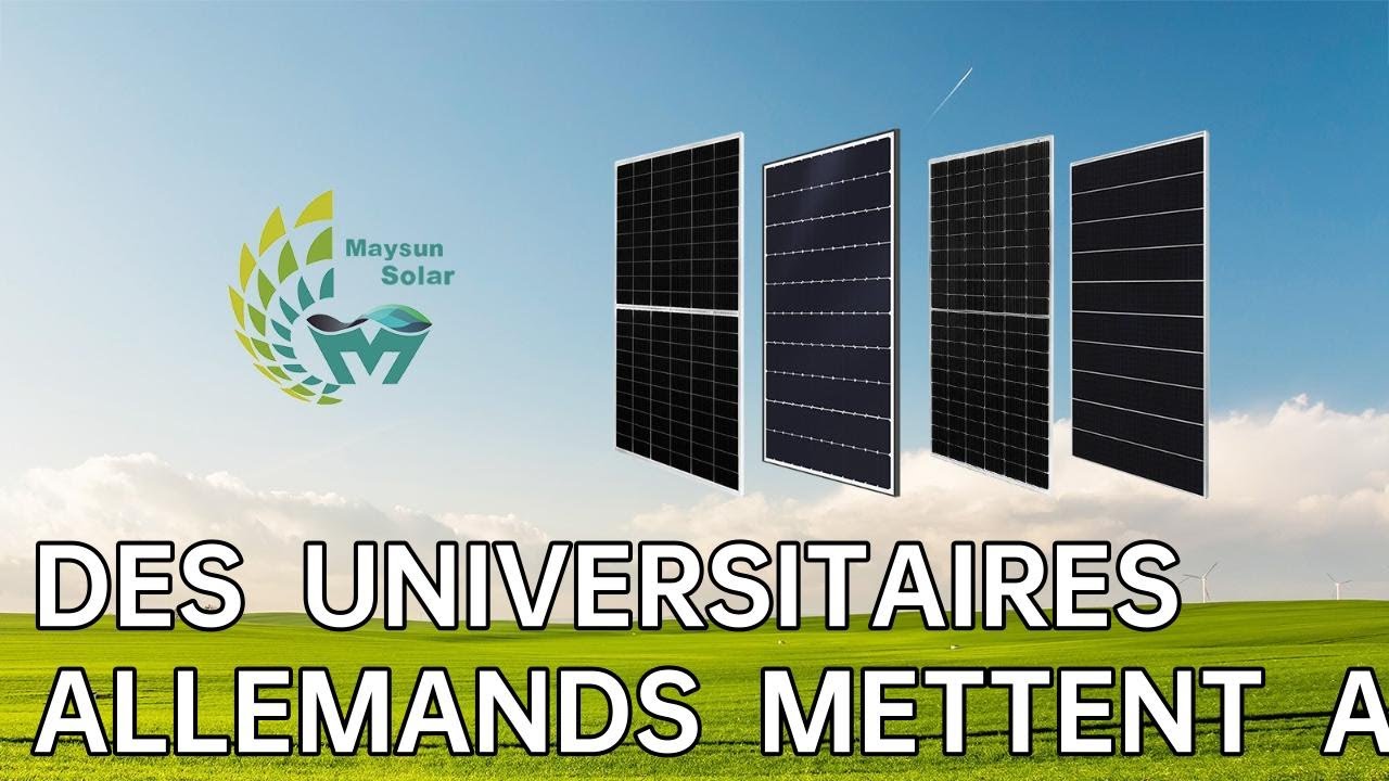 modules solaires | Des universitaires allemands mettent au point un module de cellules solaires d...