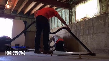 Time Lapse of PolyLevel® 4-step concrete lifting process.