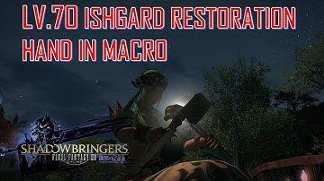Final Fantasy XIV - LVL 70 Ishgard Restoration Hand In Macro