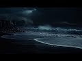 Calm Ocean Sounds for Sleeping | Ocean Sounds For Deep Sleeping With A Dark Screen And Rolling Waves