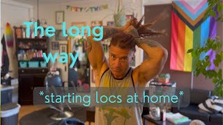 Easy way to start locs at home | primitive  #locjourney #starterlocs #loctician