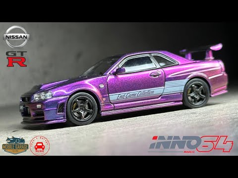 1/64 日産 スカイライン NISSAN GTR34 Z-tune GT-R Inno64 Nissan GT-R R34 Z-Tune Magic Purple Endgame Australia